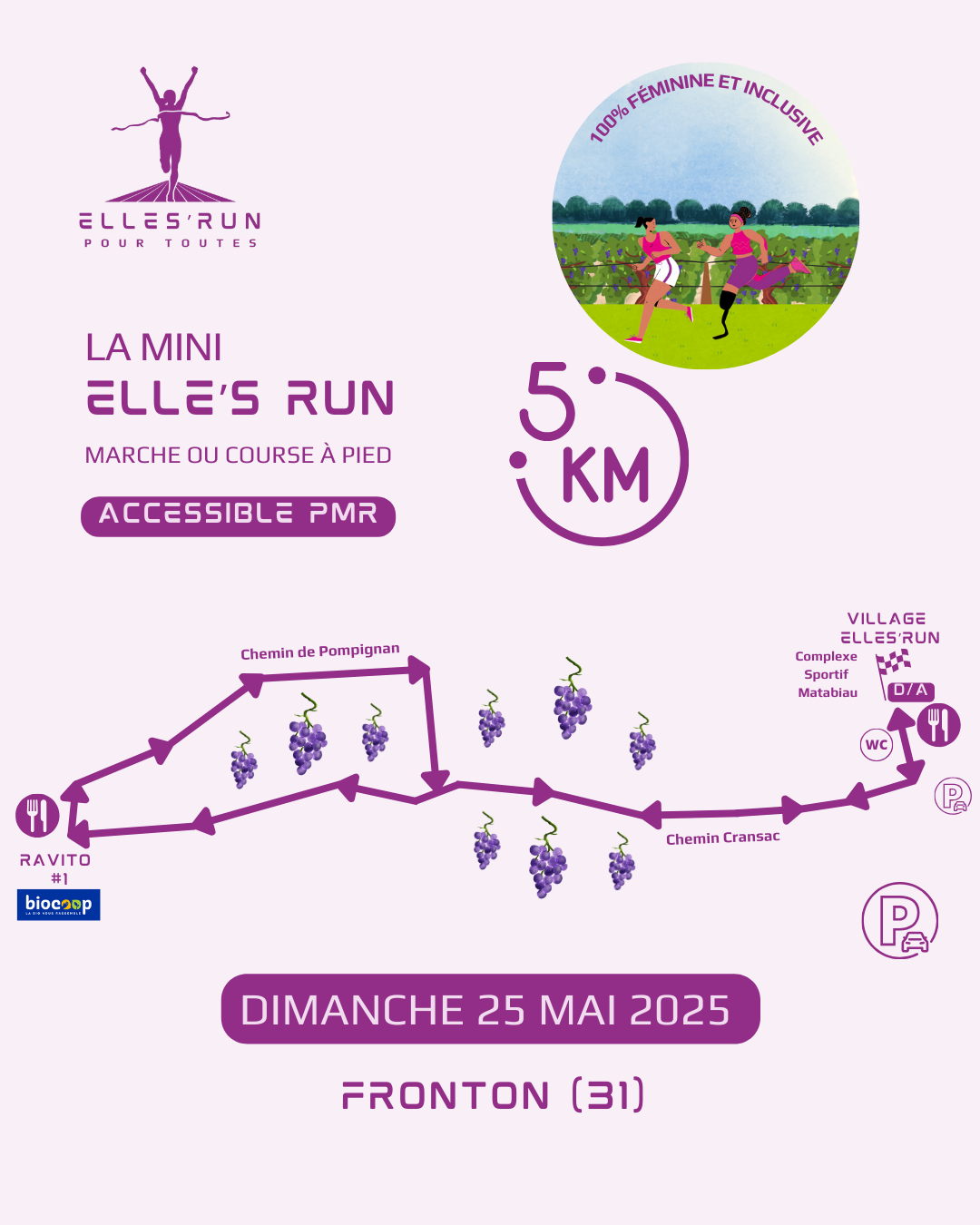 Parcours 5KM Elles Run